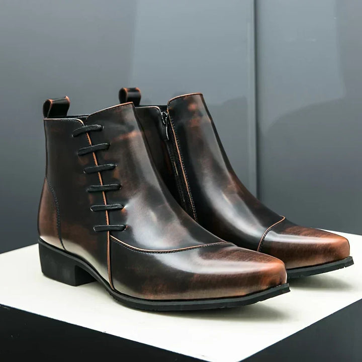 Adrian - Eleganckie Skórzane Botki