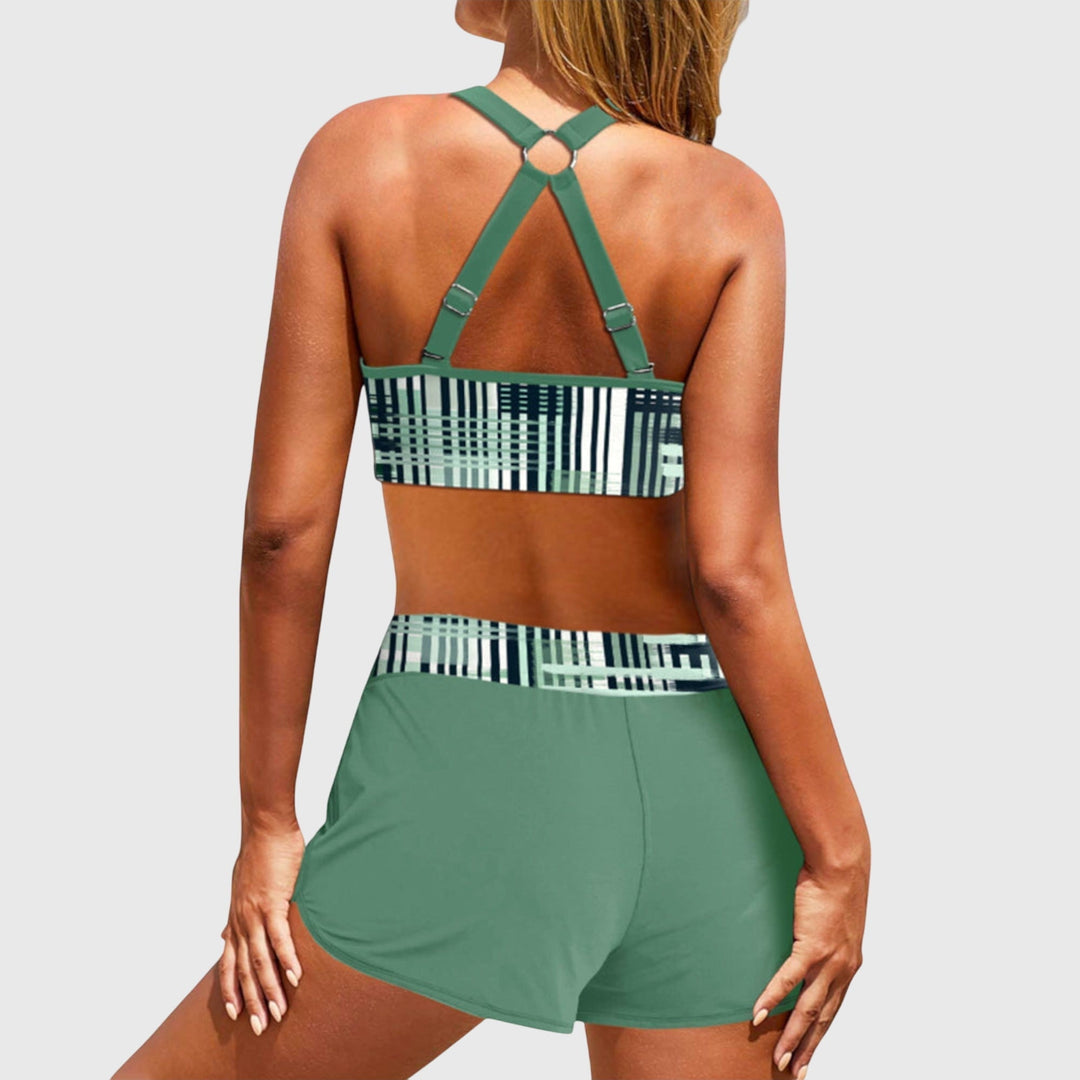 Janelle | Wysoki Stan Żebrowany Bikini