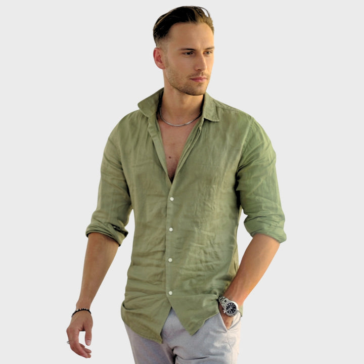 Paweł - Koszula Lniania Casual