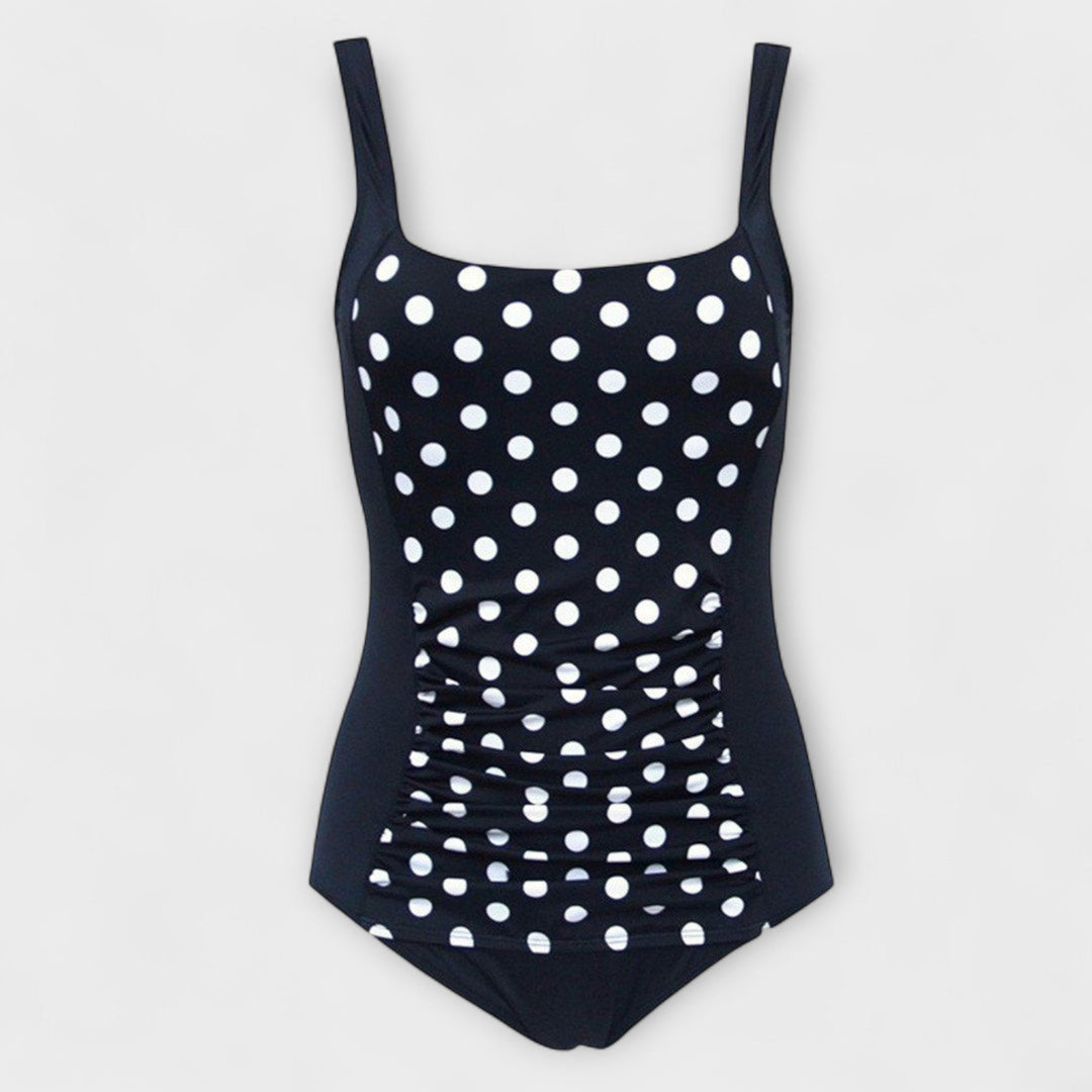 Vintage Striped Swimsuit with Lining