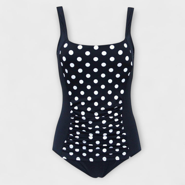 Vintage Striped Swimsuit with Lining
