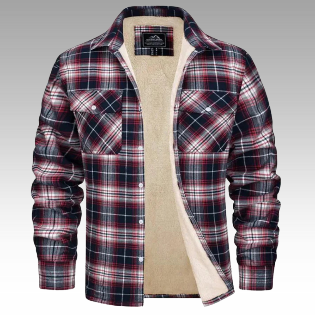 Radosław - Kurtka Trucker w Paski Fleece