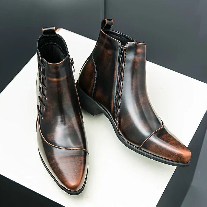 Adrian - Eleganckie Skórzane Botki