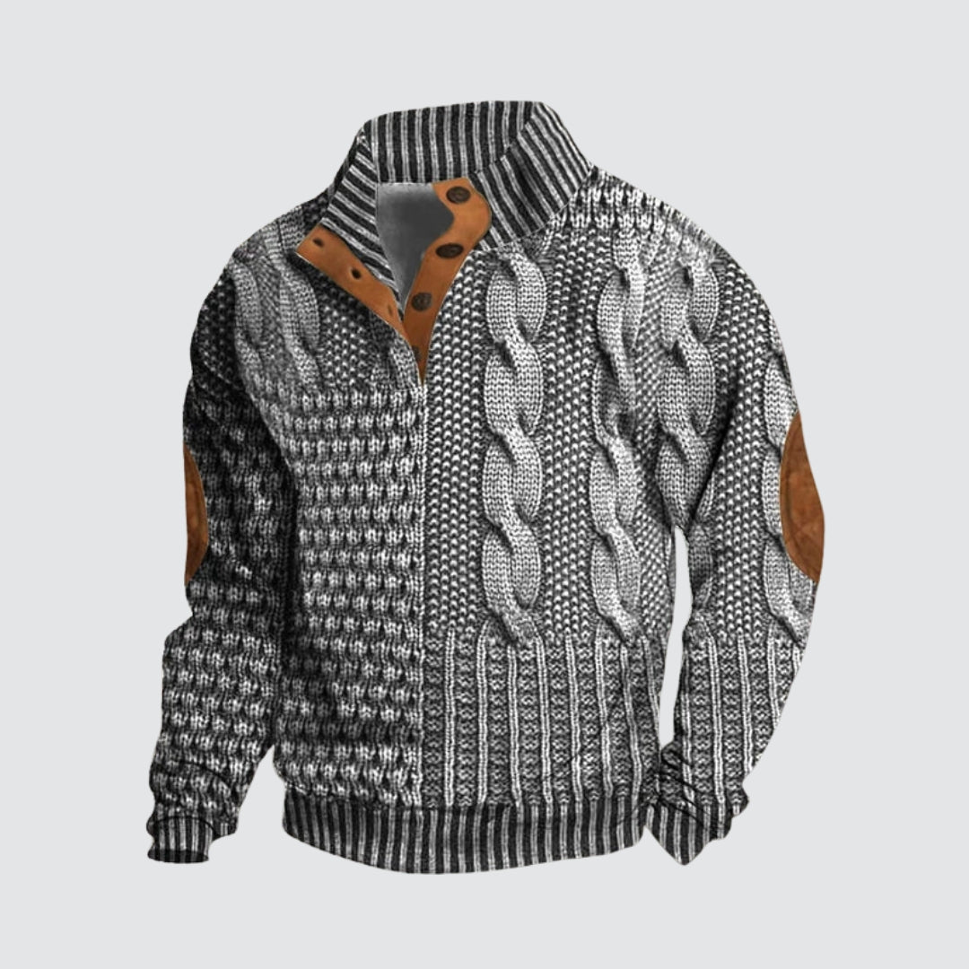 Ireneusz - Stylowy Sweter z Wzorem