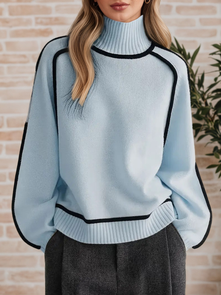 Donna | Stylowy Sweter z Wysokim Kołnierzem