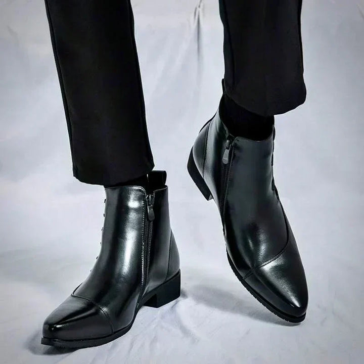 Adrian - Eleganckie Skórzane Botki
