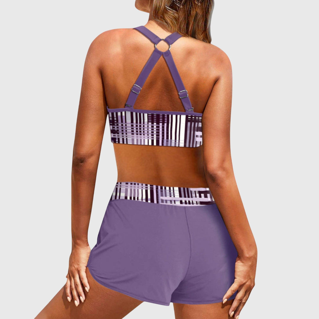 Janelle | Wysoki Stan Żebrowany Bikini
