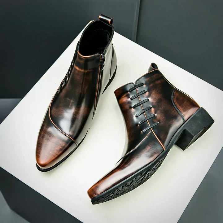 Adrian - Eleganckie Skórzane Botki