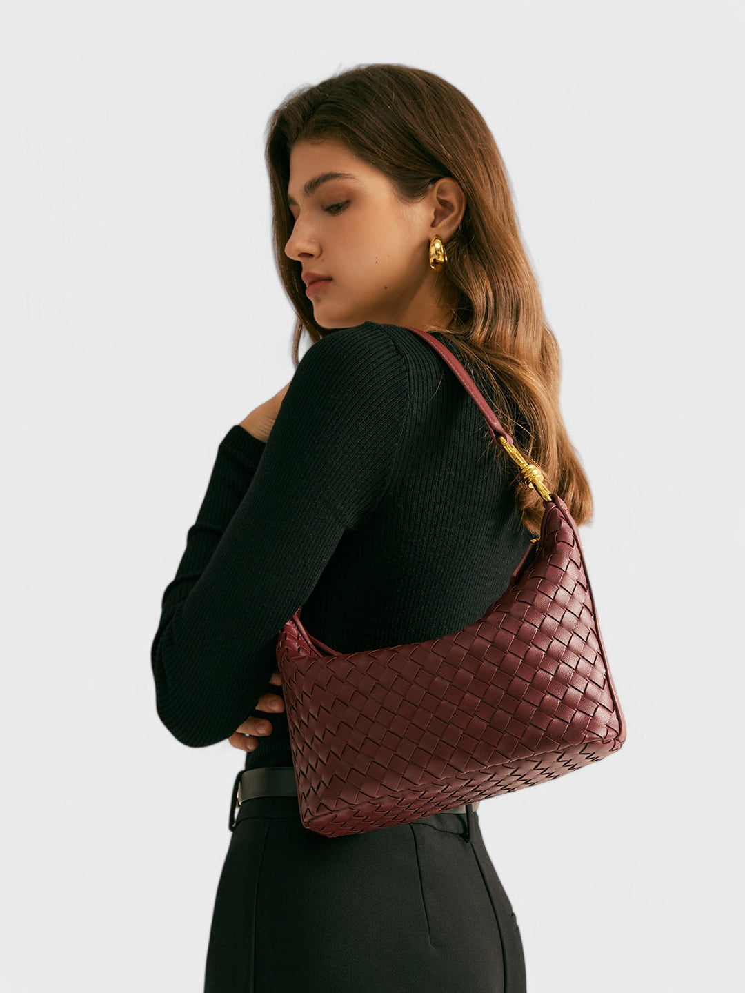 Lena - Burgundowa Elegancja