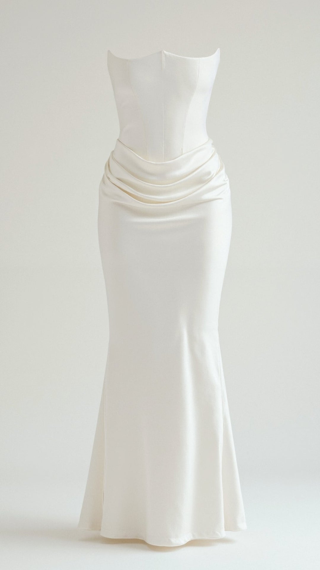 Kasia - Długa sukienka z gorsetem