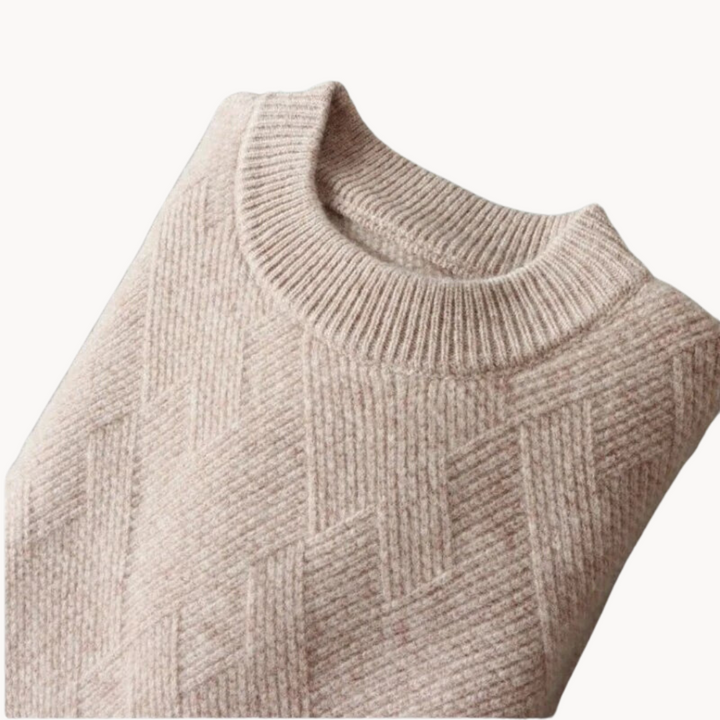 Krzysztof - Sweter z dzianiny Jacquard