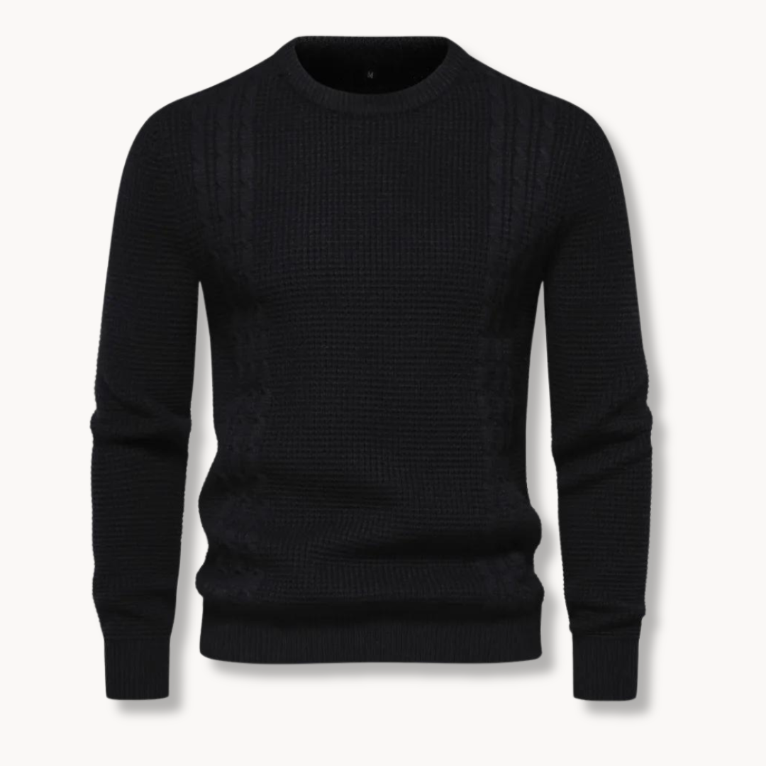 Kamil - Sweter Tricô Patchwork