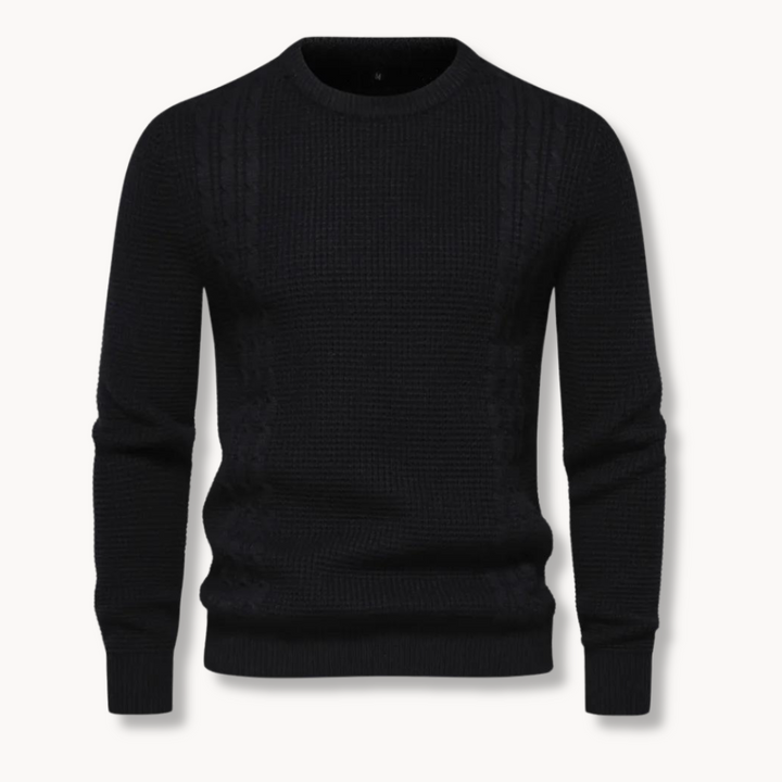 Kamil - Sweter Tricô Patchwork