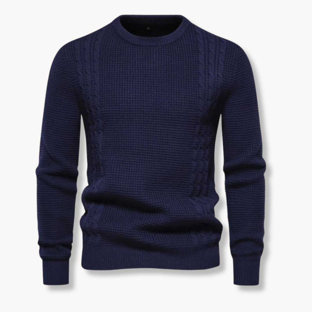 Kamil - Sweter Tricô Patchwork