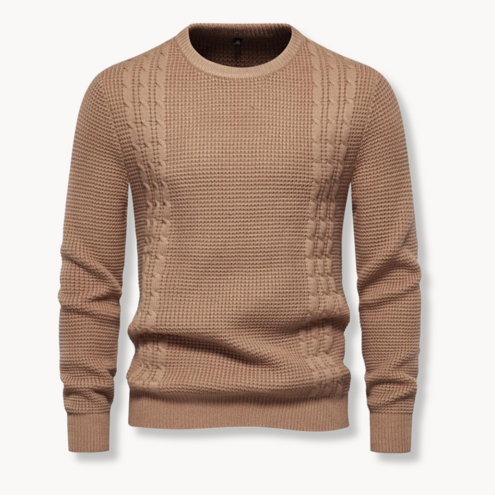 Kamil - Sweter Tricô Patchwork