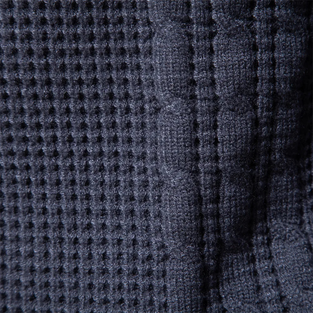 Kamil - Sweter Tricô Patchwork