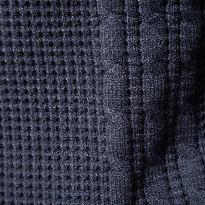 Kamil - Sweter Tricô Patchwork