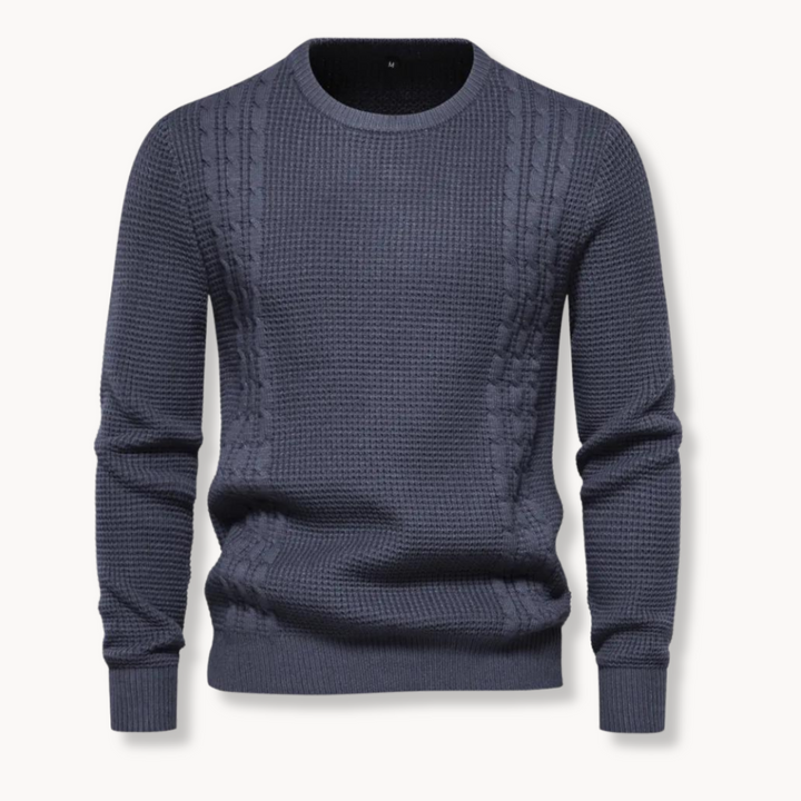 Kamil - Sweter Tricô Patchwork