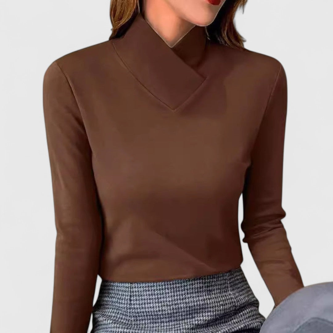 Clair | Stylowy Sweter z Wysokim Kołnierzem
