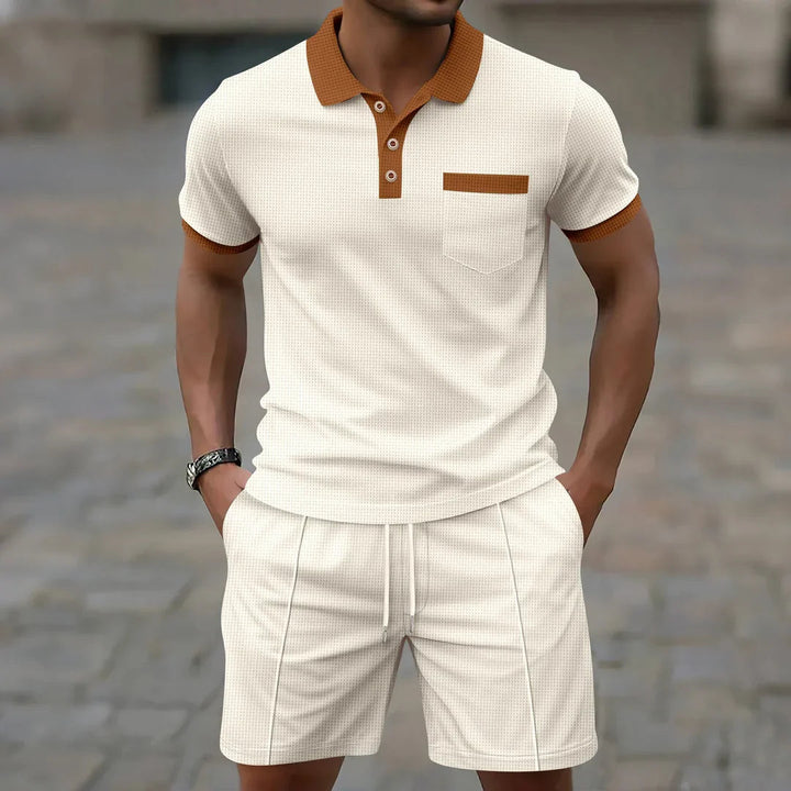 Zestaw Polo - Tkanina Waffle
