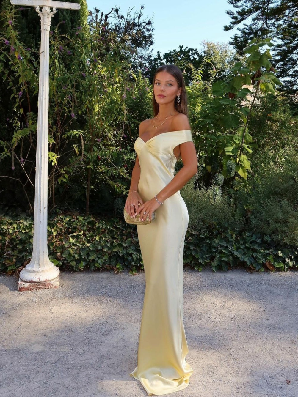 Nina - Sukienka Maxi z Satyny