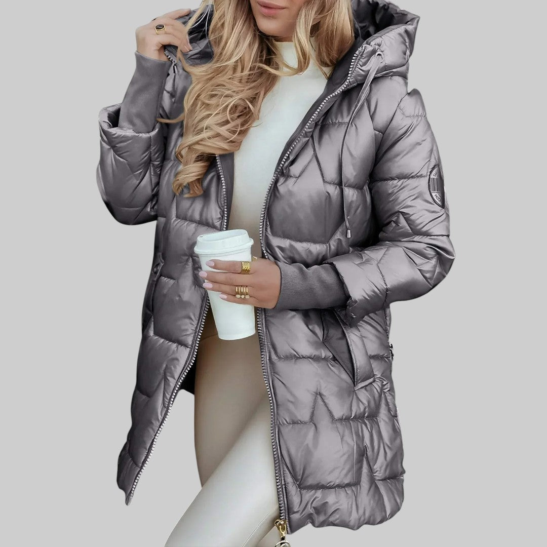 Cecilia | Stylowy jesienny płaszcz z kapturem