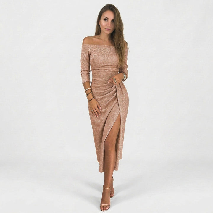 Julia - Elegancka sukienka z odkrytymi ramionami