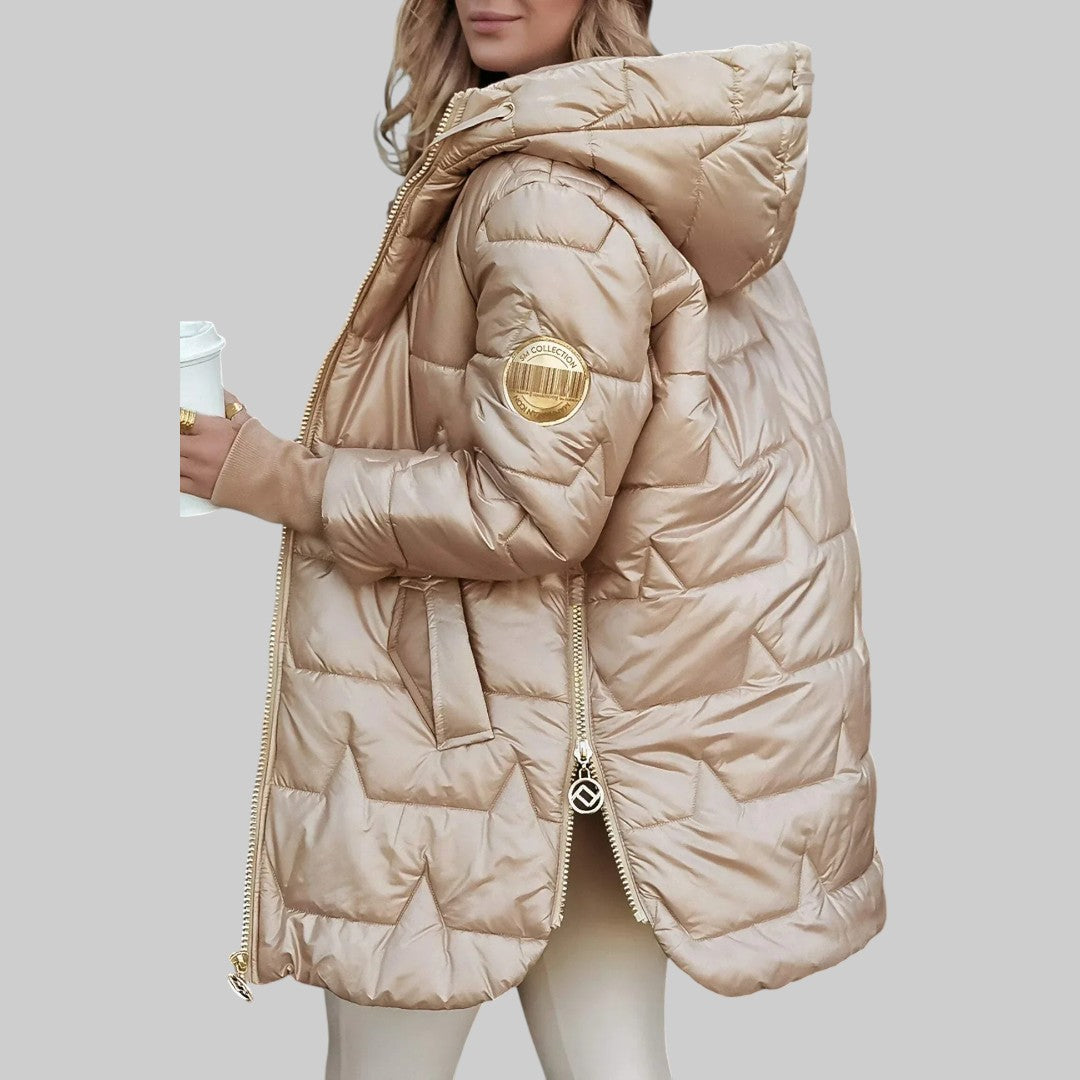 Cecilia | Stylowy jesienny płaszcz z kapturem