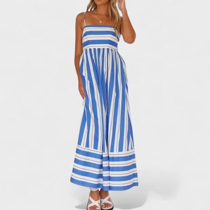 Basia - Długa sukienka w paski